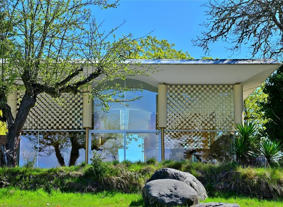 Cedar-screened exterior of the Filberg House